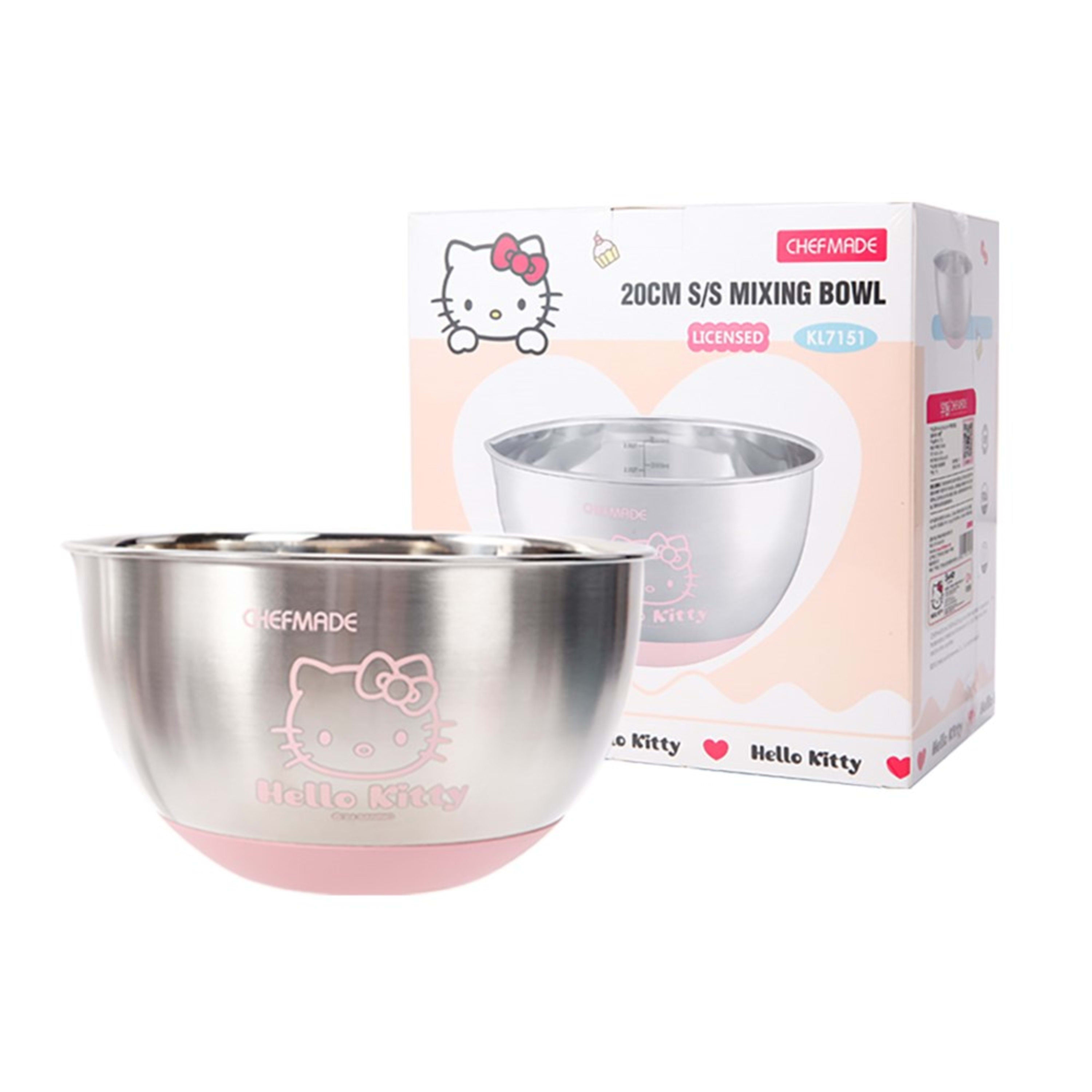 CHEFMADE x Sanrio Hello Kitty Stainless Steel Mixing Bowl 20x12cm (Design 2)