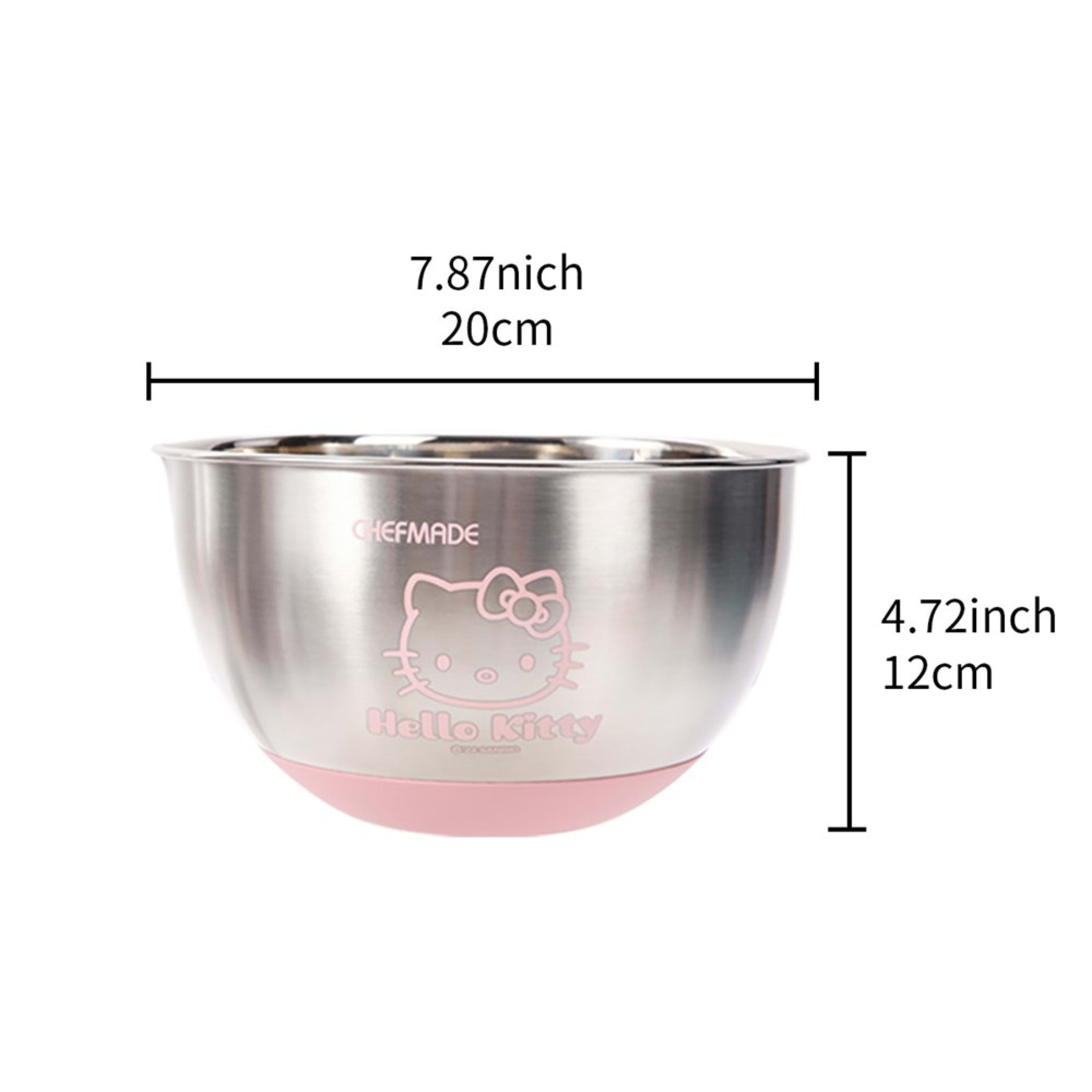 CHEFMADE x Sanrio Hello Kitty Stainless Steel Mixing Bowl 20x12cm (Design 2)