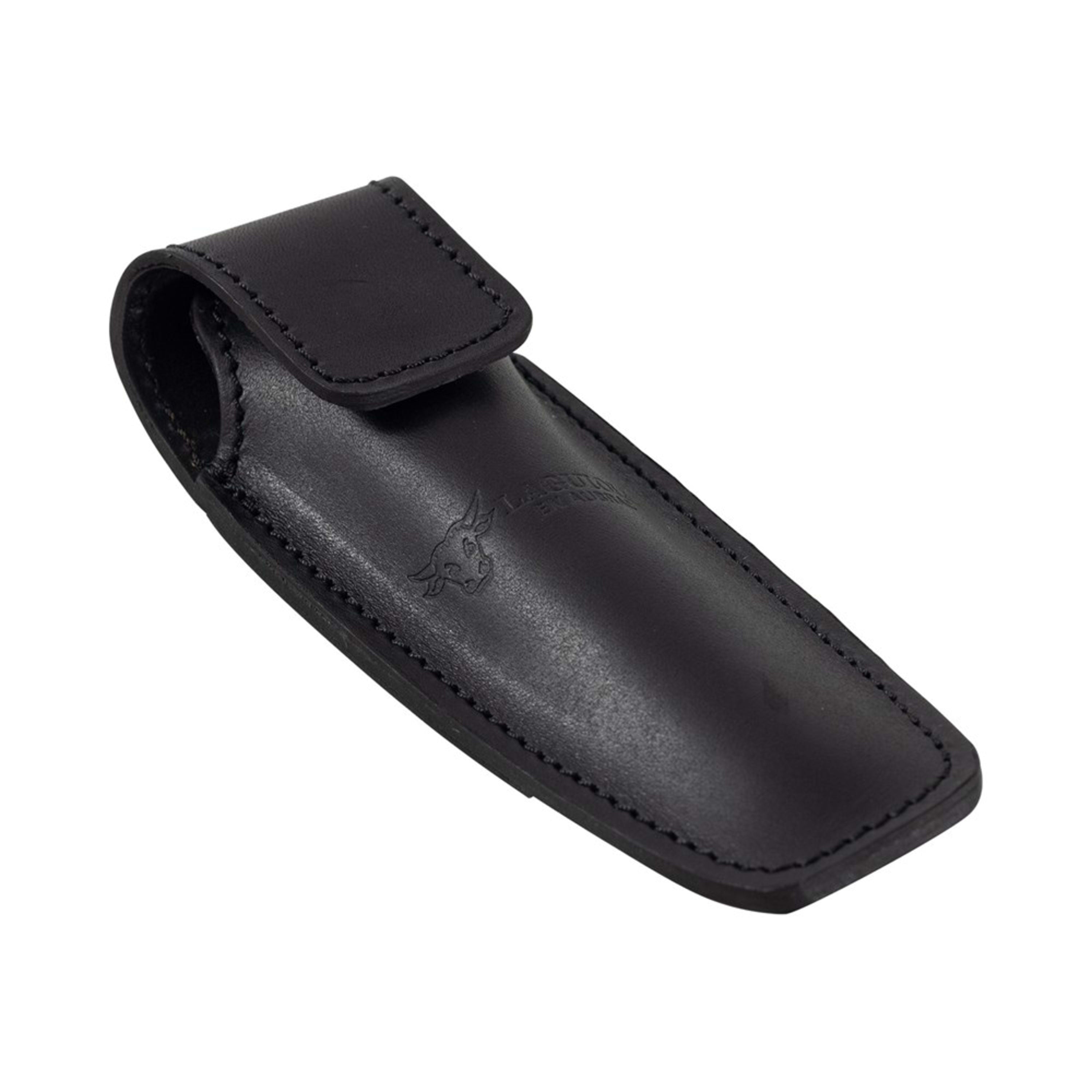 Laguiole en Aubrac Leather Pouch for Folding Knife - Black