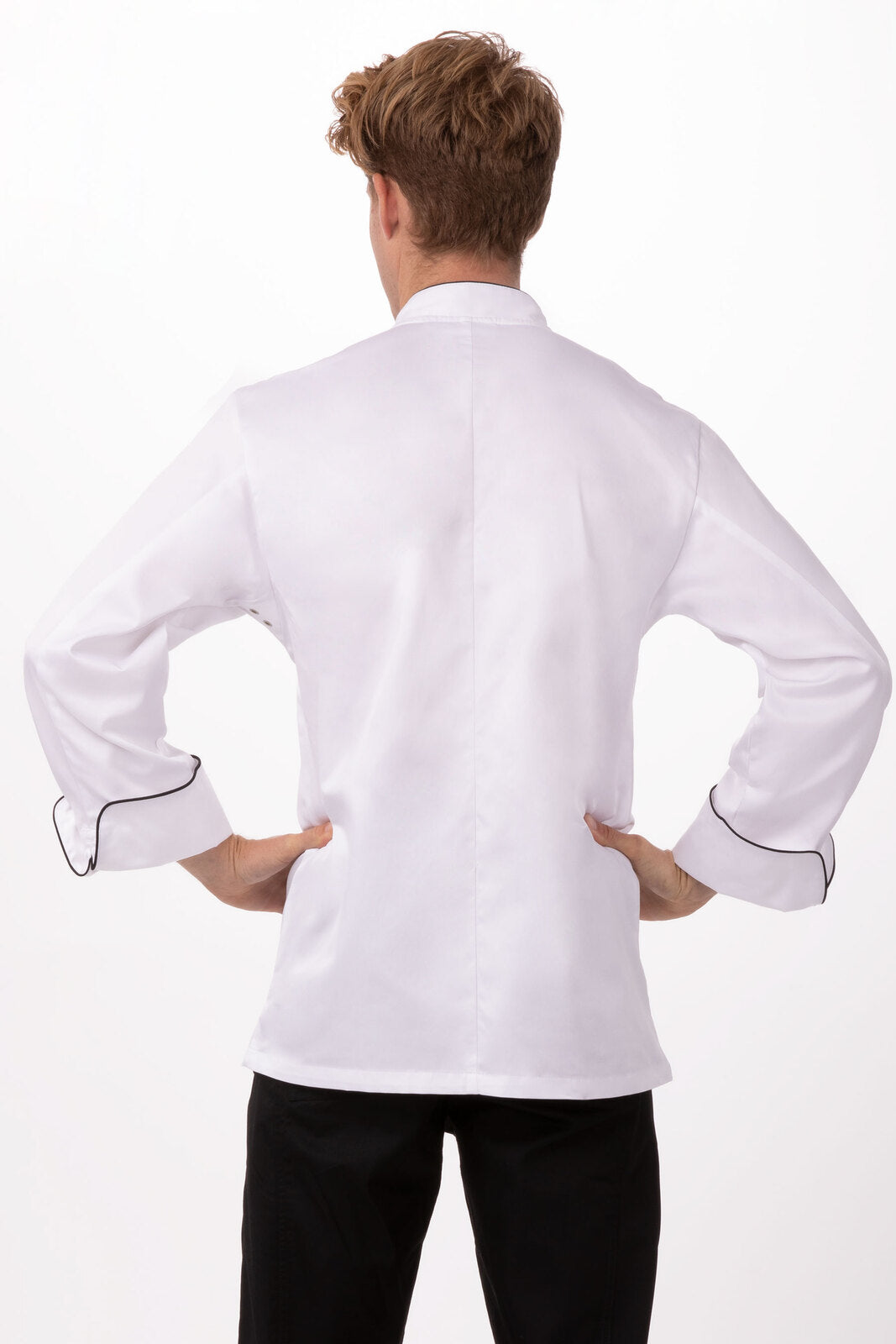 Chef Works Monte Carlo Men's Premium Cotton Chef Jacket - White