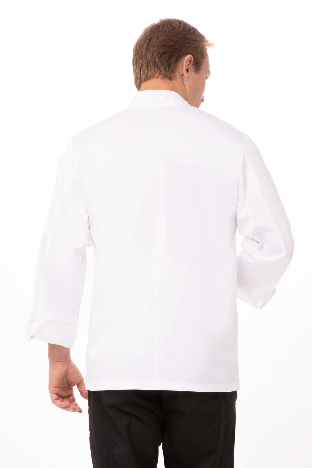 Chef Works Milan Men's Premium Cotton Chef Jacket - White