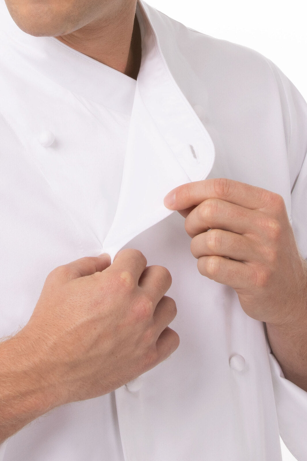 Chef Works Milan Men's Premium Cotton Chef Jacket - White