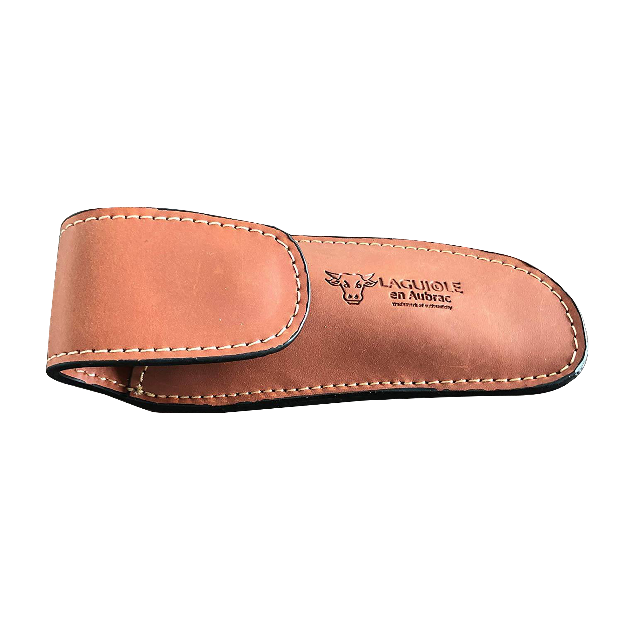Laguiole en Aubrac Leather Pouch for Wine Opener - Brown