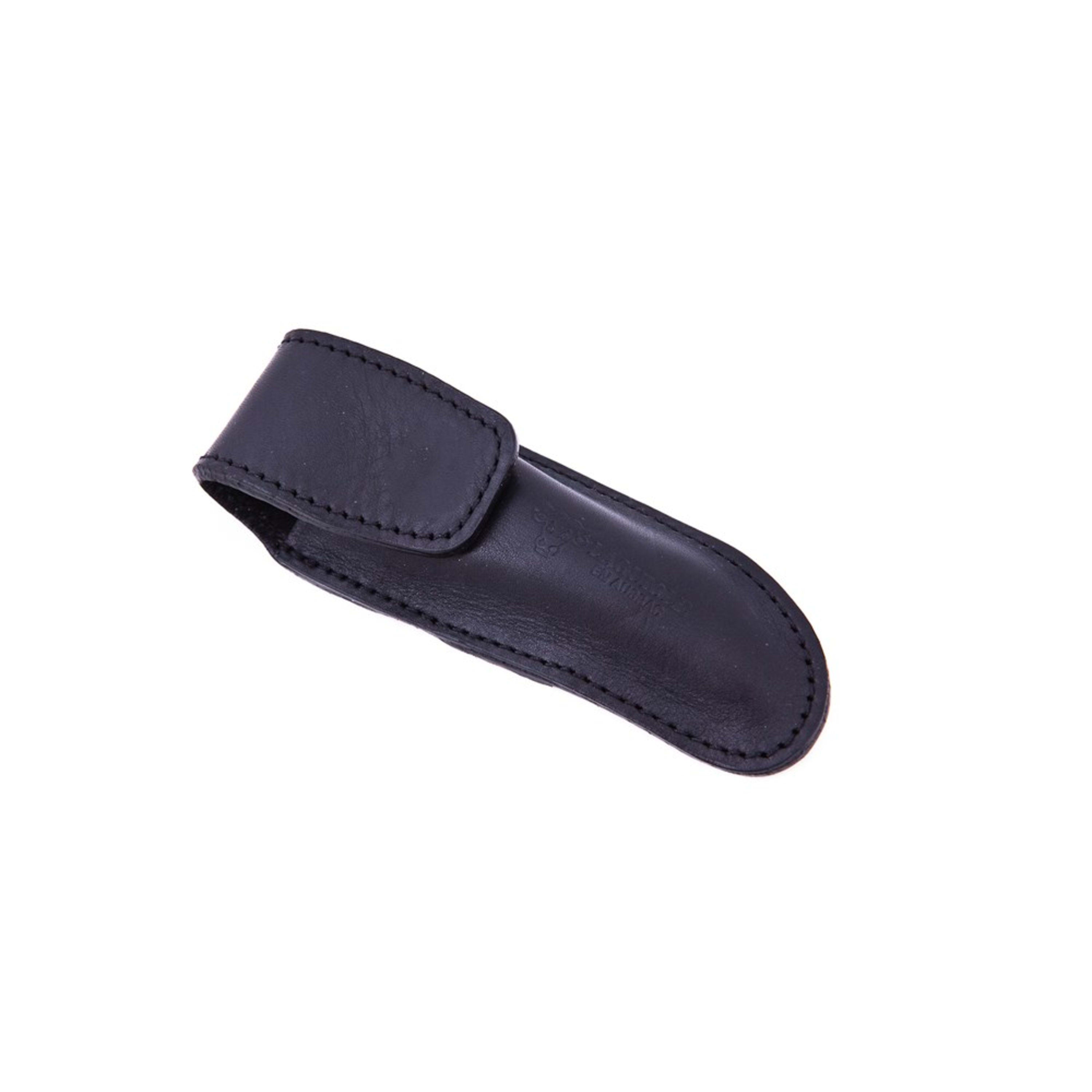 Laguiole en Aubrac Leather Pouch for Wine Opener - Black