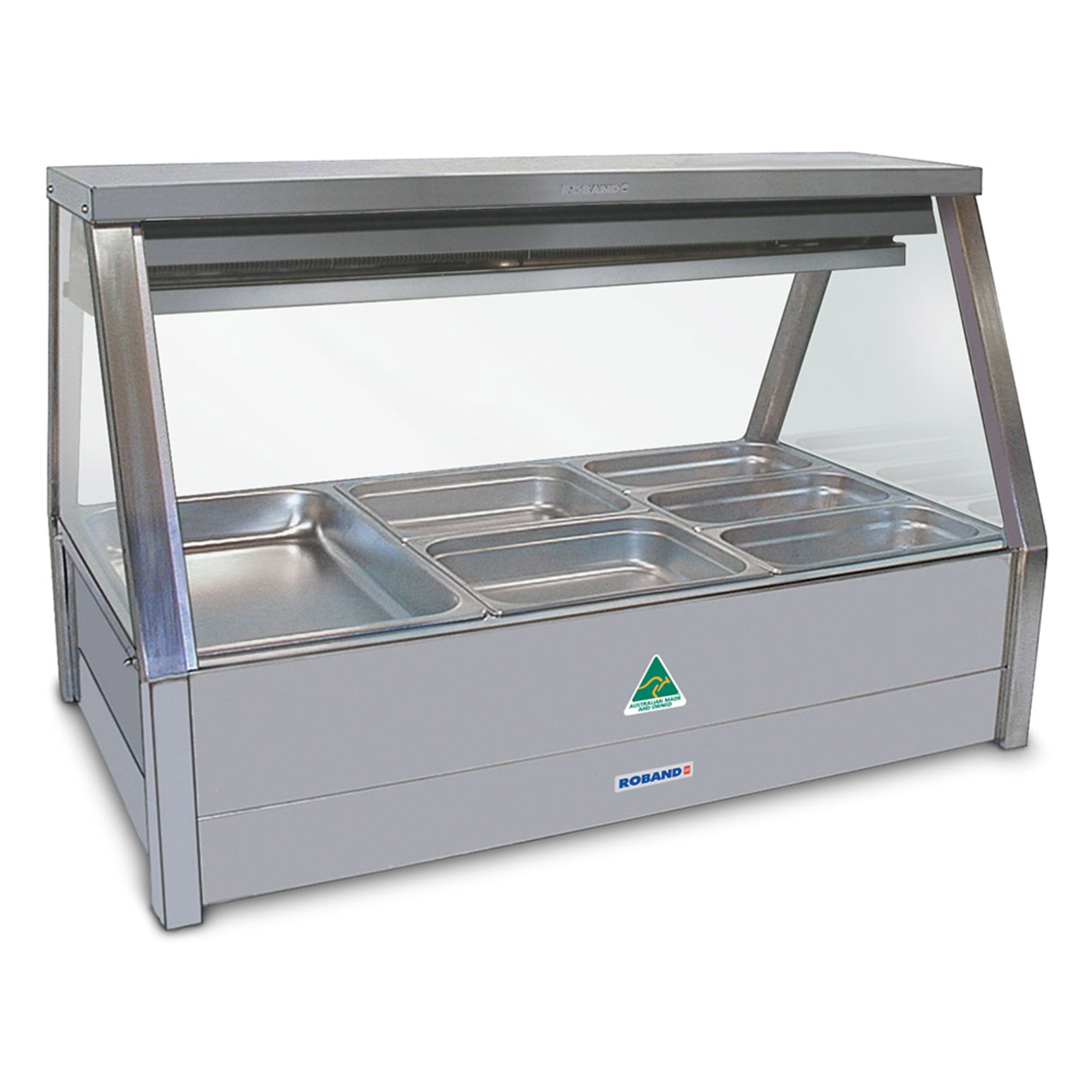Roband Freestanding Commercial Straight Glass Cold Plate & Cross Fin Coil - Piped & Foamed (no motor) EFX23RD