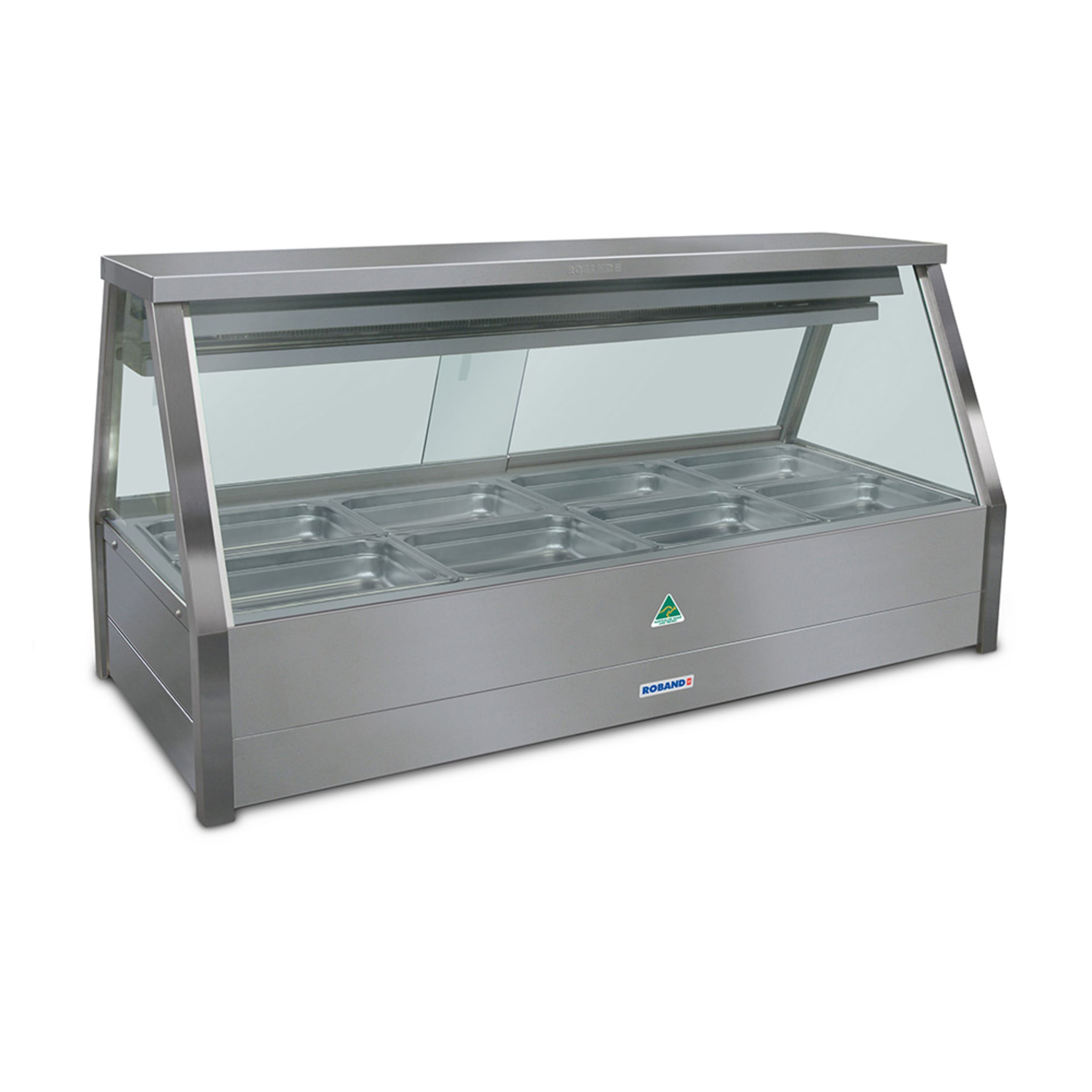Roband Freestanding Commercial Straight Glass Cold Plate & Cross Fin Coil - Piped & Foamed (no motor) EFX24RD