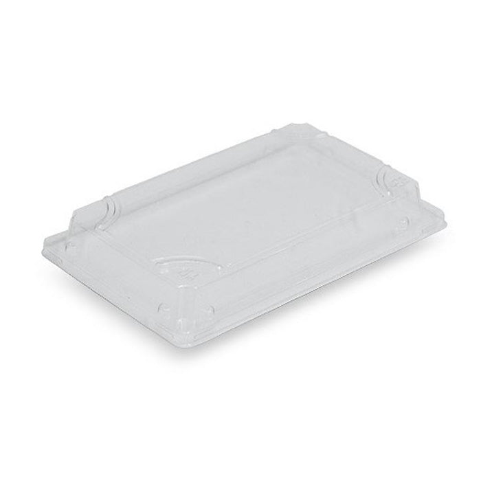 ecoware PET Lid for Sugarcane Sushi Tray X-Large (Carton of 600)