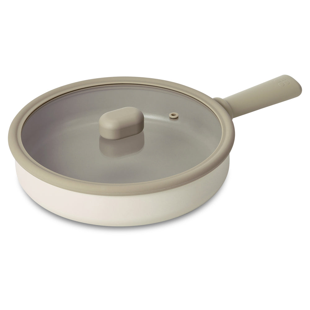 Neoflam Chou Chou 24cm Wok Induction includes a Glass lid with Silicon Rim