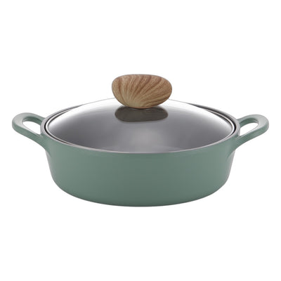 Neoflam Retro 22cm Low Stockpot - Green Demer