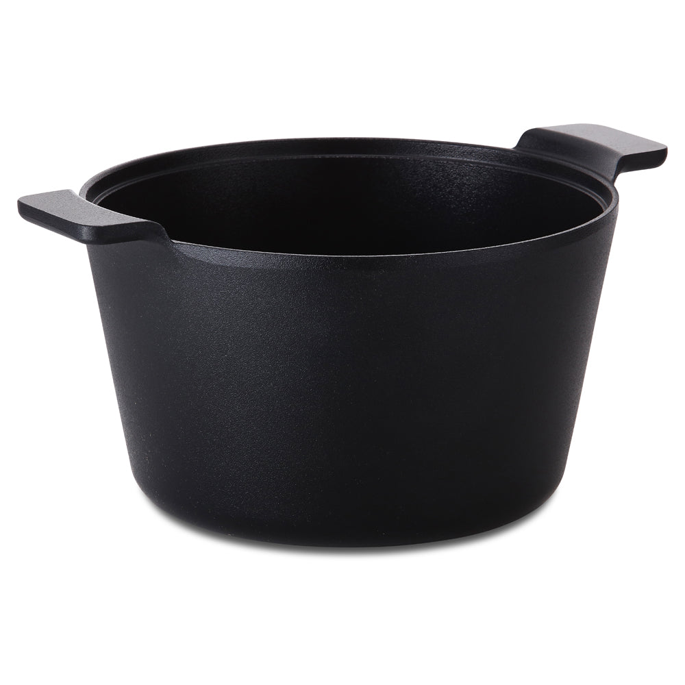 Neoflam Vulcan 26cm Deep casserole with glass lid Induction Black