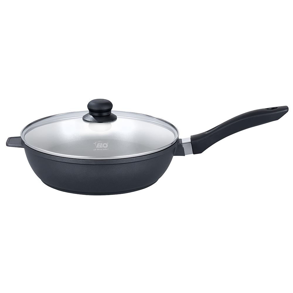 Elo Pure Two Deep Frypan with Glass Lid – 28cm