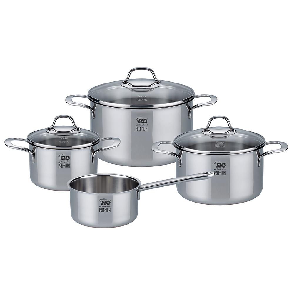 Elo Silicano+ 4‑Piece Pot Set