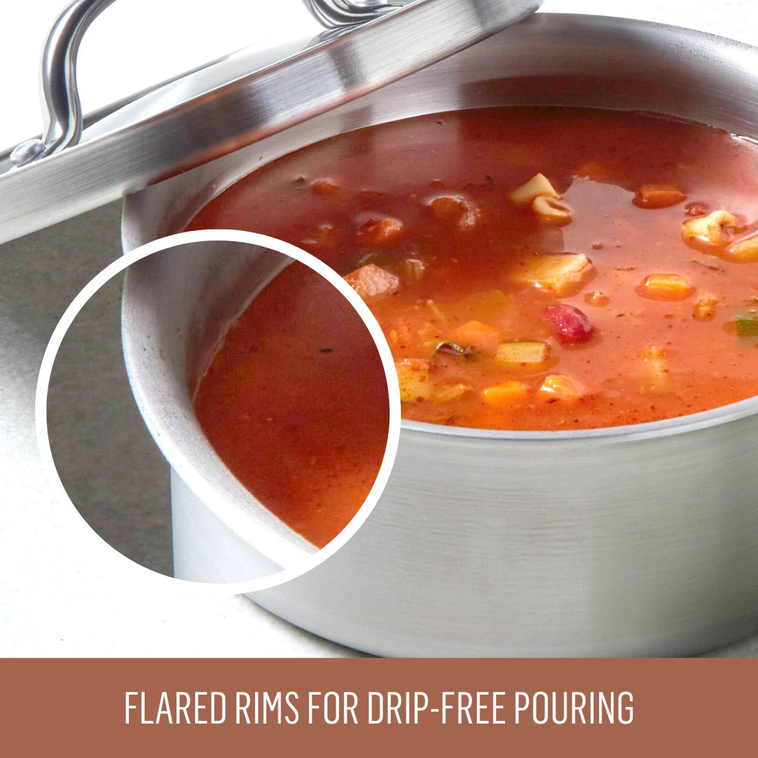 Essteele Per Amore Clad Stainless Steel Induction 20cm/2.8L Covered Saucepan