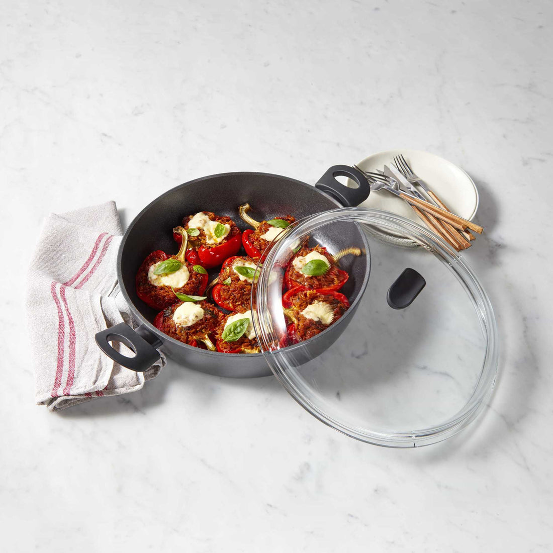 Essteele Per Benessere Ceramic Nonstick 32cm/5.7L Covered Sauteuse