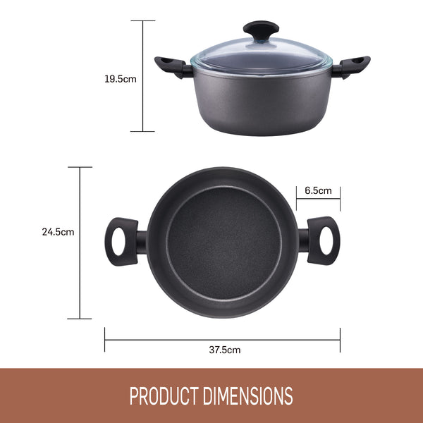 Essteele Per Benessere Ceramic Nonstick 24cm/4.5L Covered Casserole