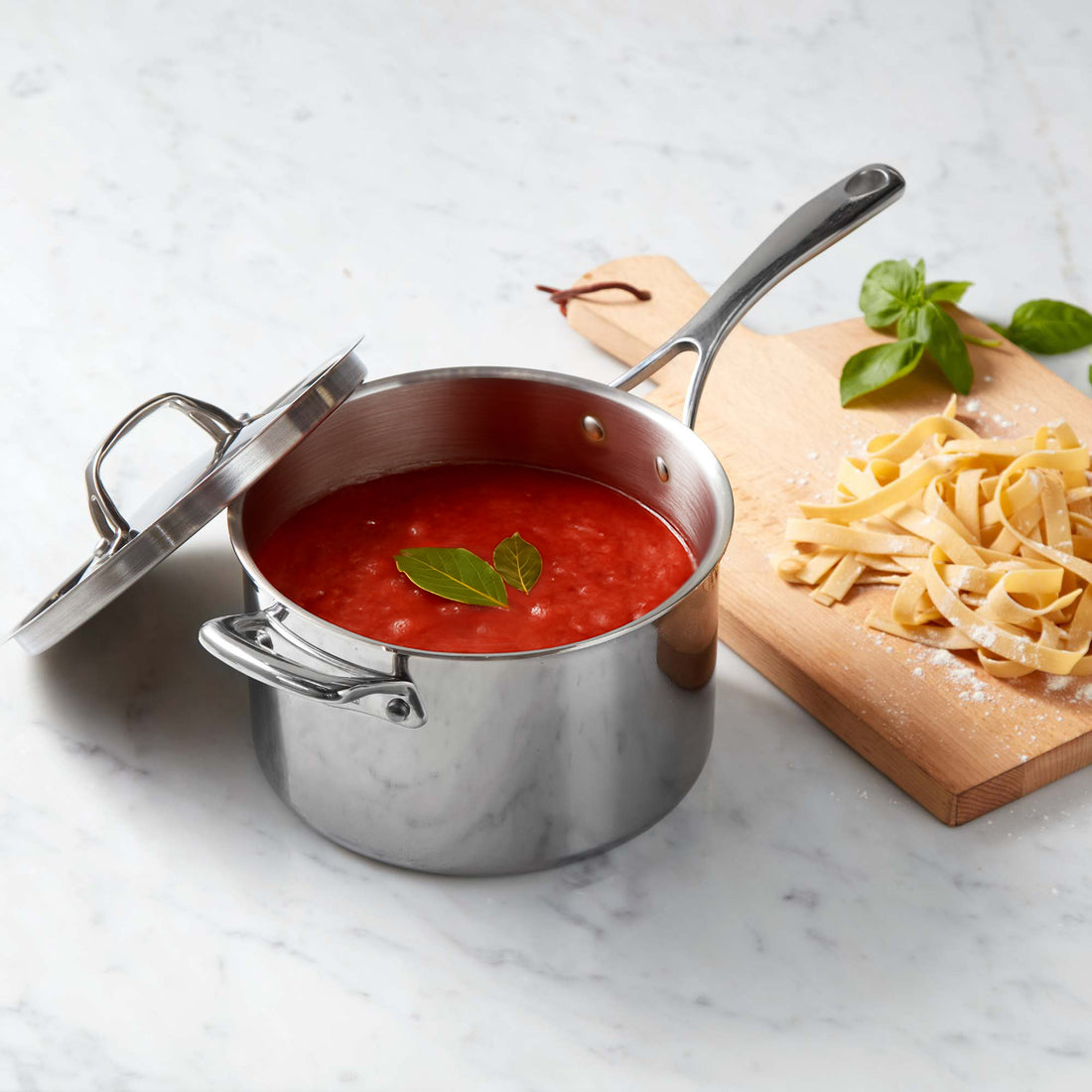 Essteele Eternita Stainless Steel 20cm/3.7L Covered Saucepan With Helper Handle