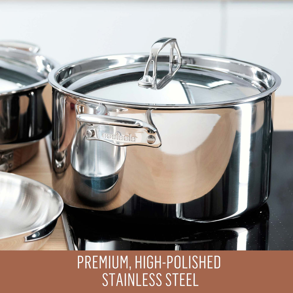 Essteele Eternita Clad Stainless Steel Induction Covered Stockpot 26cm/7.6L