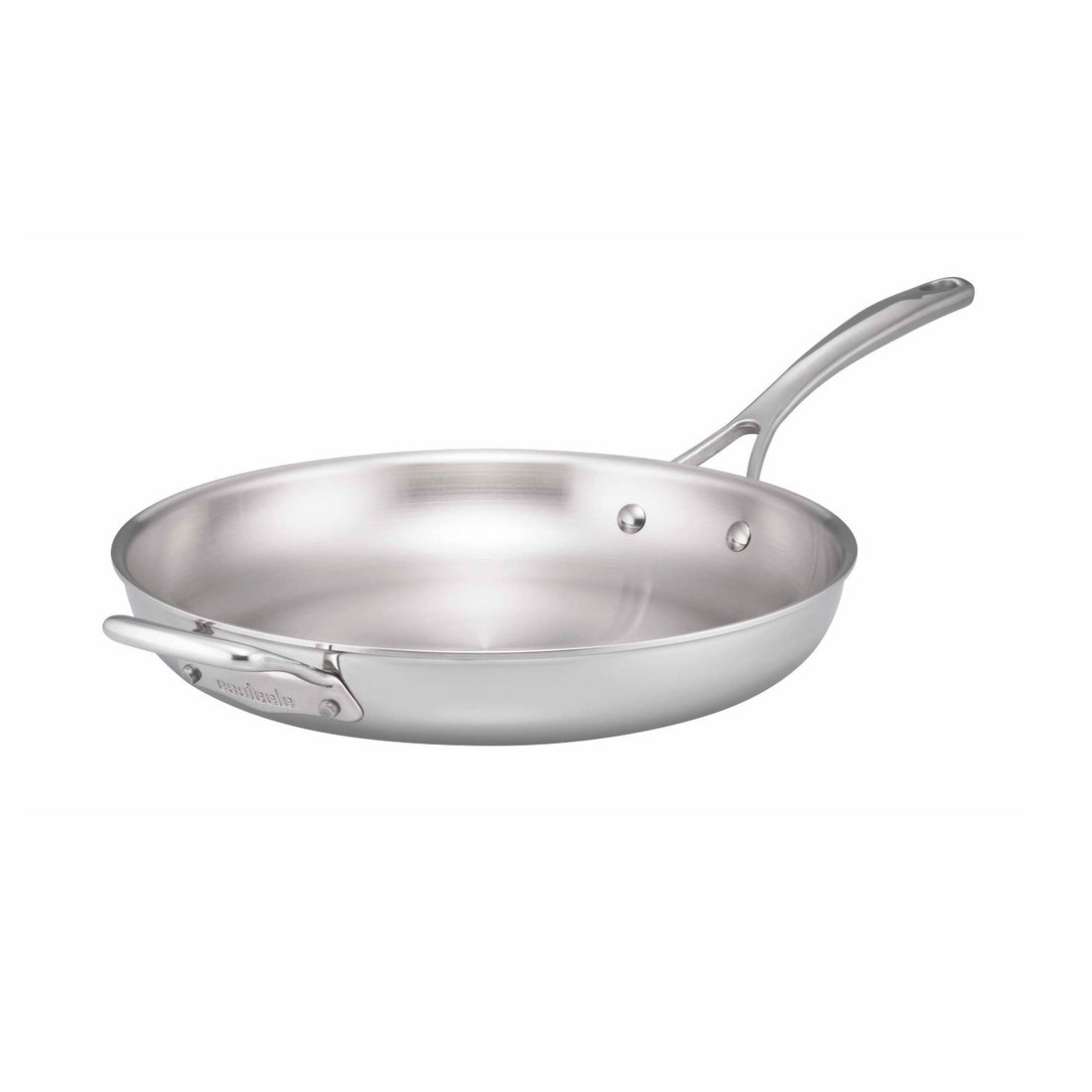 Essteele Eternita Stainless Steel 30cm Open French Skillet With Helper Handle