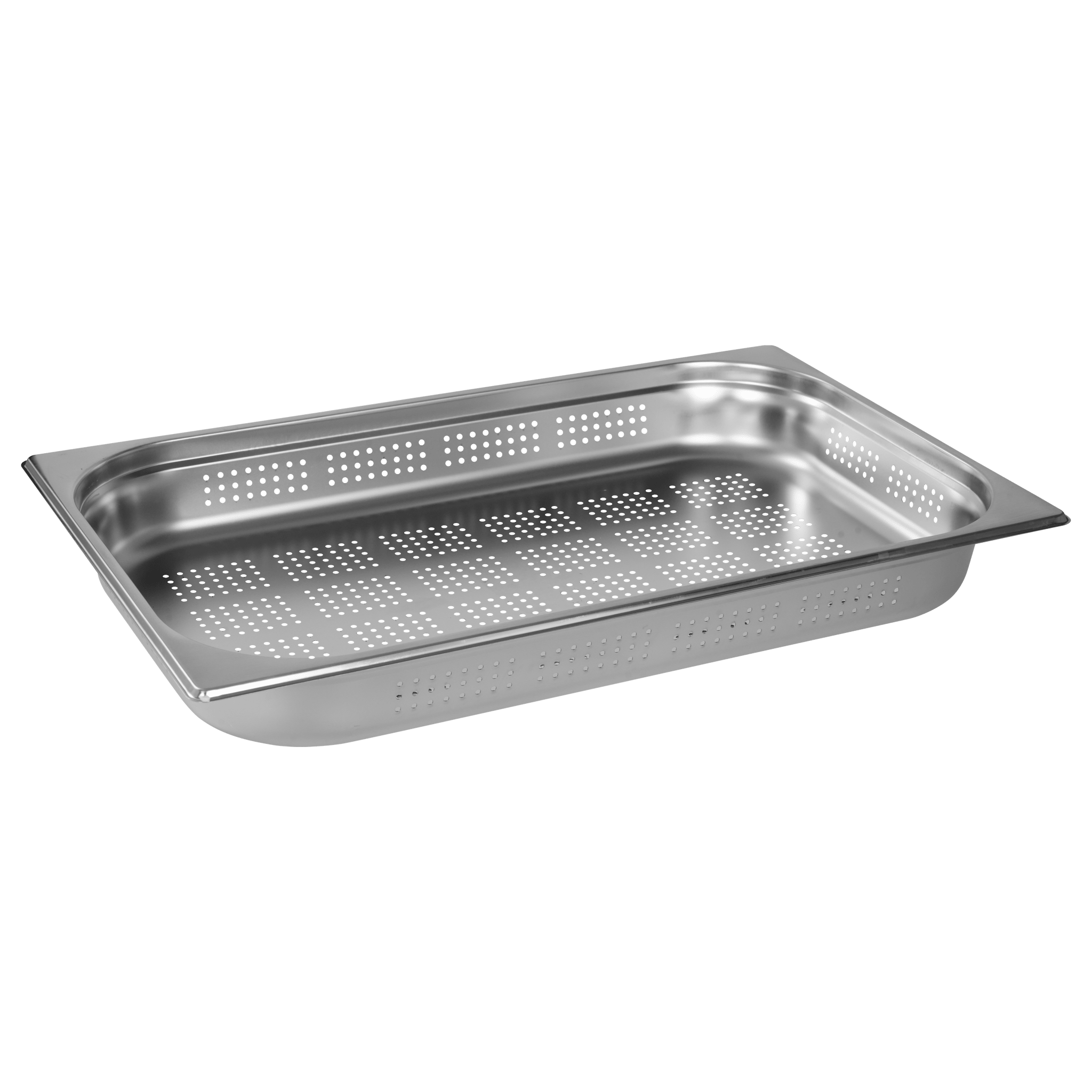 KH Classik Chef Gn Euro Food Pan Anti-Jam Full Size 1/1 x 65mm S/Steel Perforated