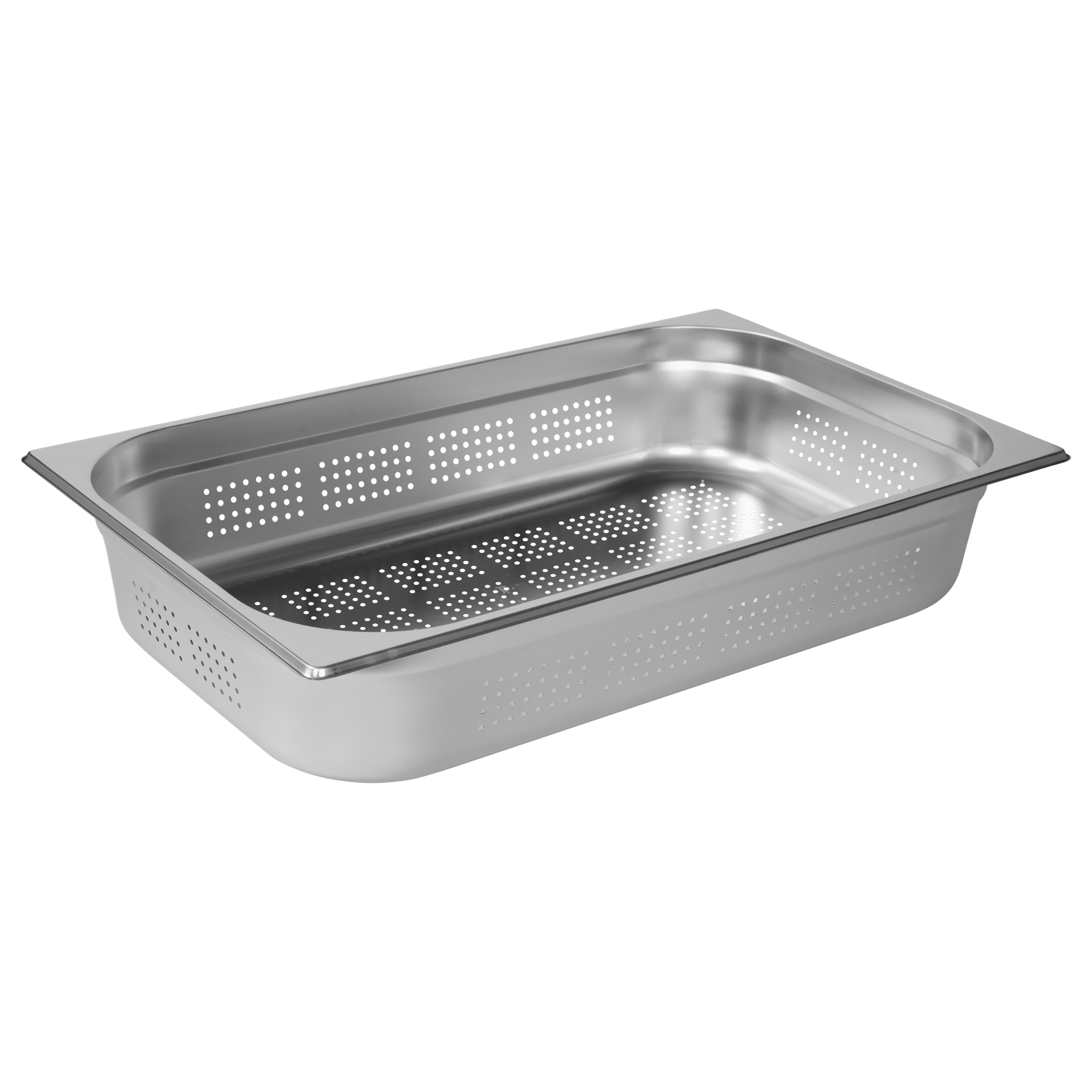 KH Classik Chef Gn Euro Food Pan Anti-Jam Full Size 1/1 x 100mm S/Steel Perforated