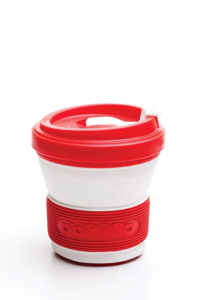 Evo Eco-Friendly Collapsible Cup Cherry (Single)