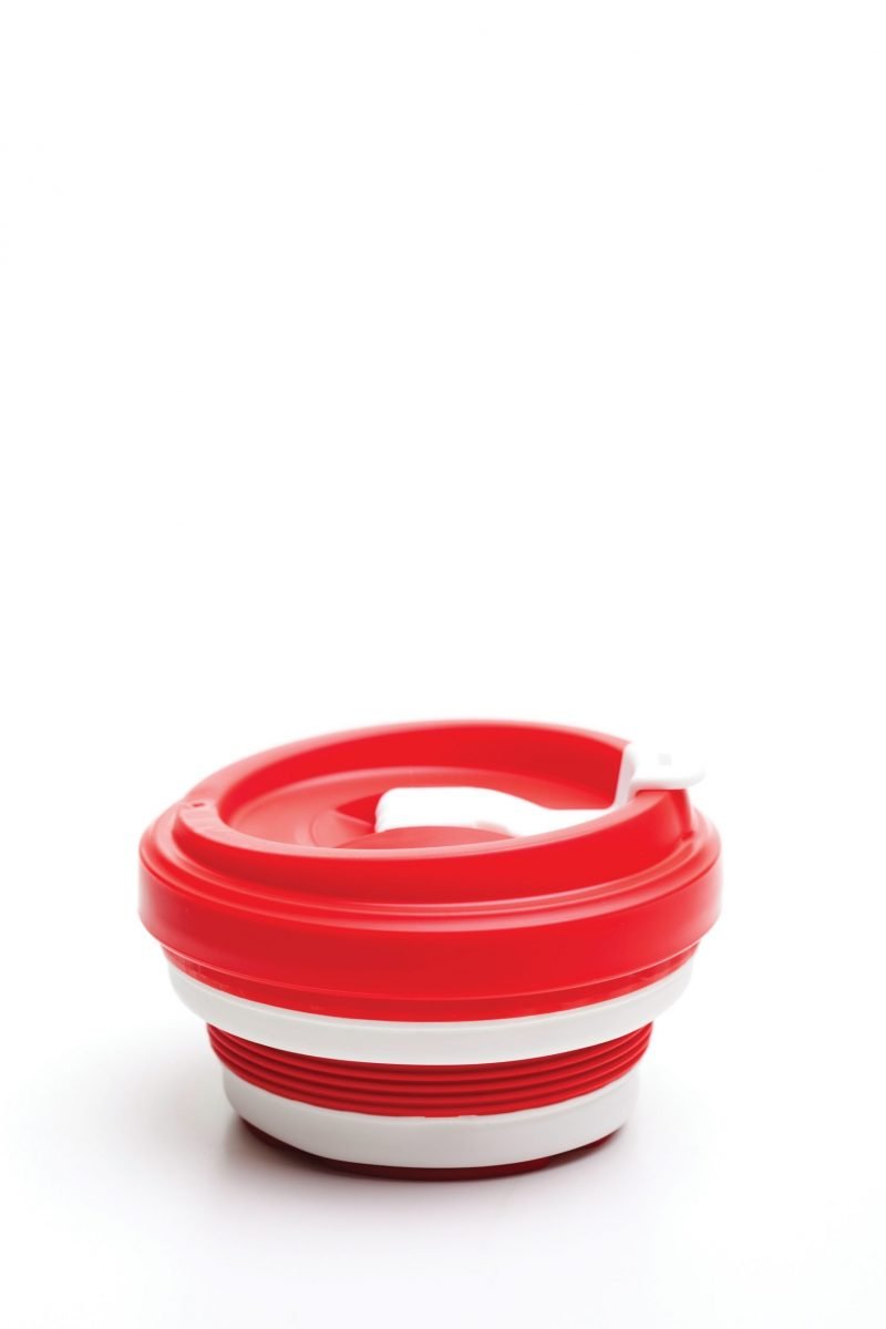 Evo Eco-Friendly Collapsible Cup Cherry (Single)