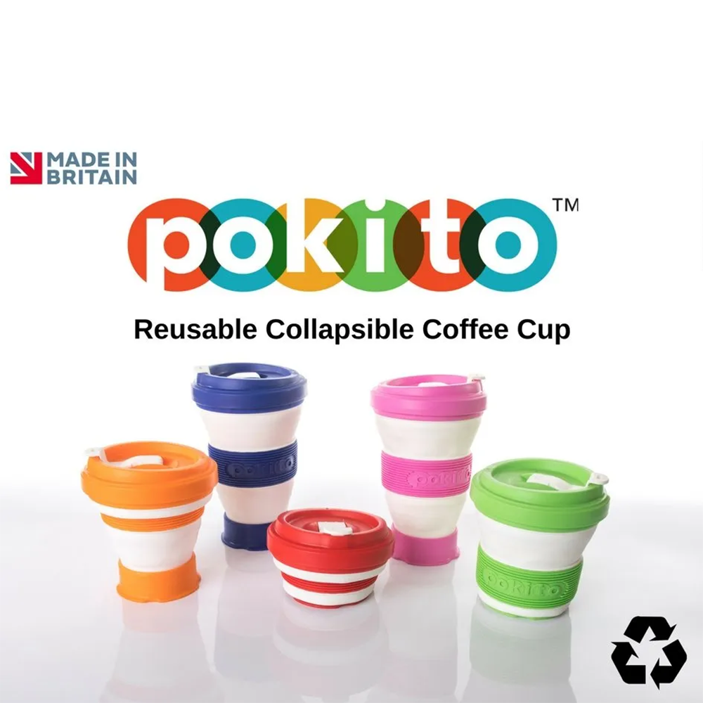 Evo Eco-Friendly Collapsible Cup Lime (Single)