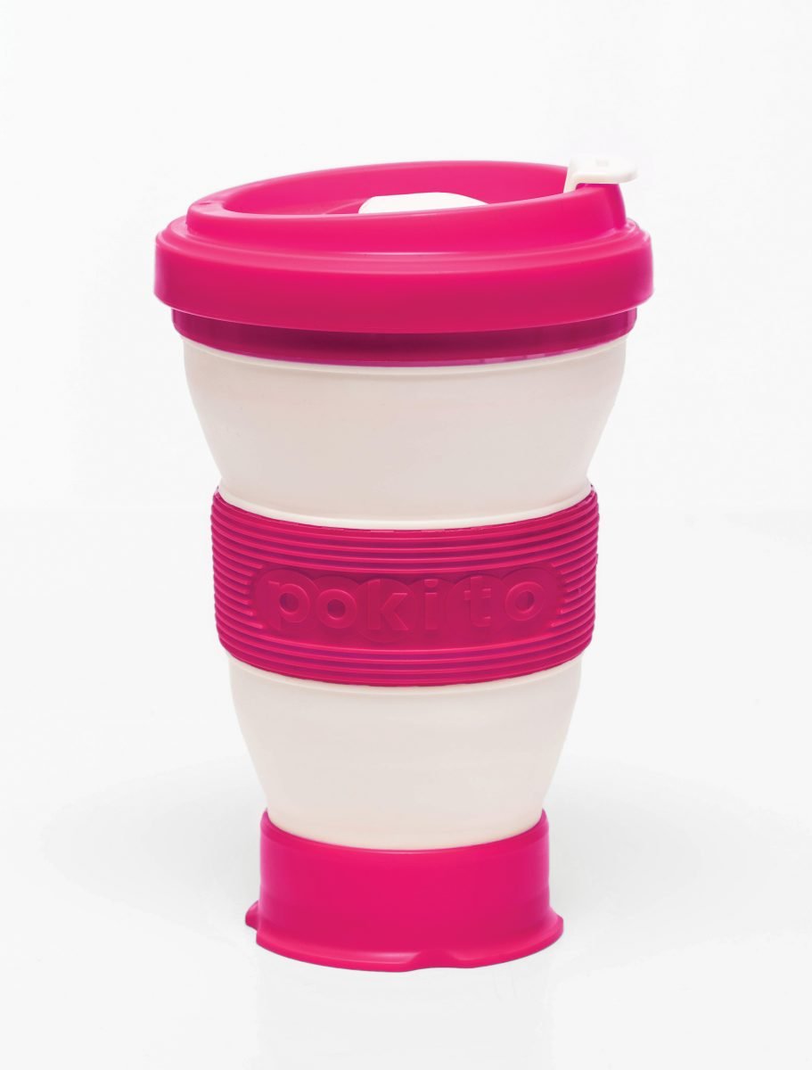Evo Eco-Friendly Collapsible Cup Raspberry (Single)
