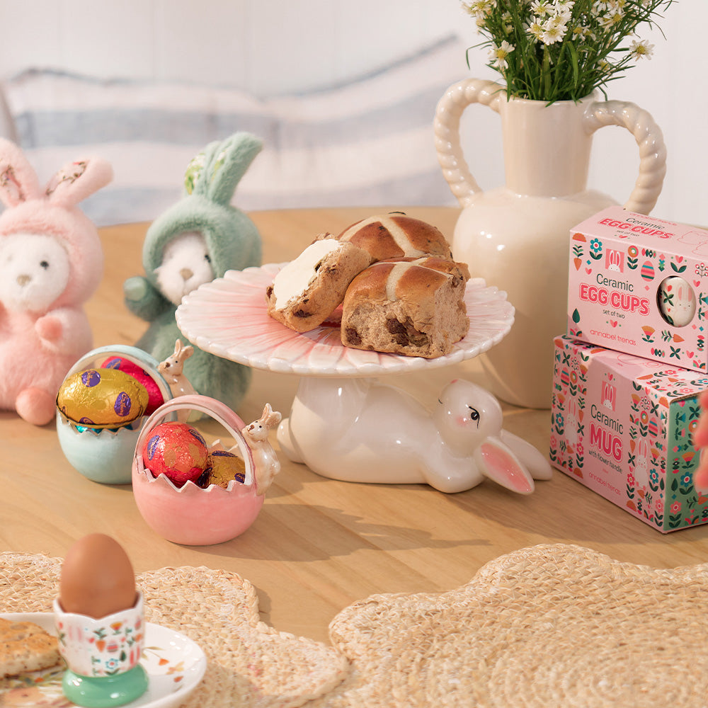Annabel Trends Bunny Bowl Tall Red