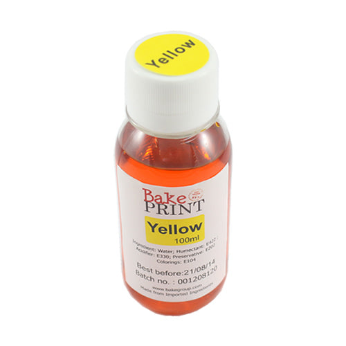 Bake Print Epson Edible Ink Refill Bottle Yellow 100ml