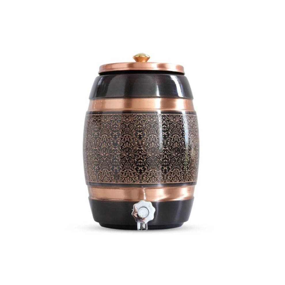 Zurit Majestic Black Emboss Premium Copper Dispenser - 5L