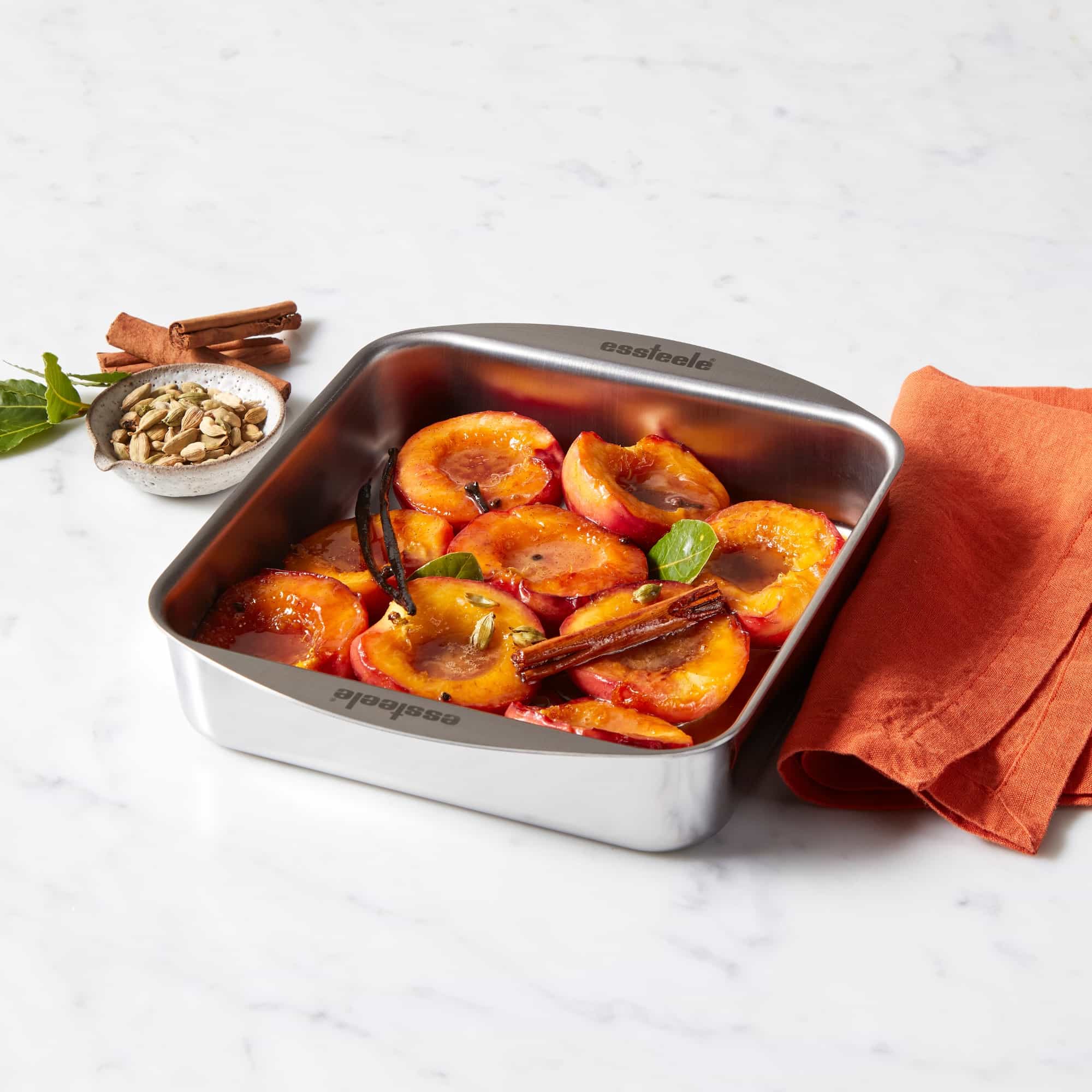 Essteele Clad Stainless Steel 20.5X20.5X5cm Square Roasting Pan