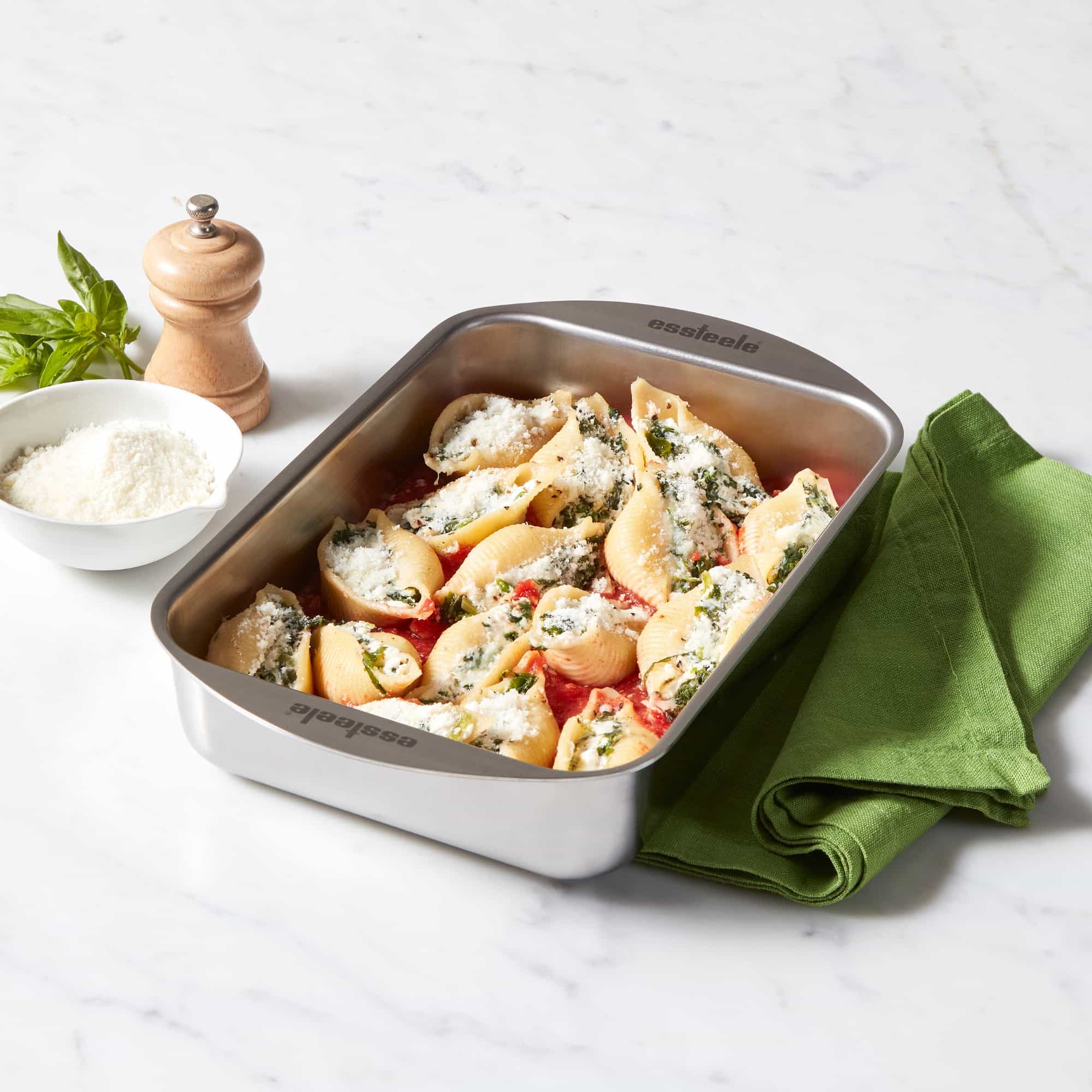 Essteele Clad Stainless Steel 25X17X5.5cm Rectangular Roasting Pan