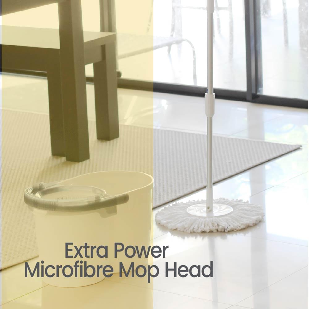 White Magic Extra Power Microfibre Mop Head