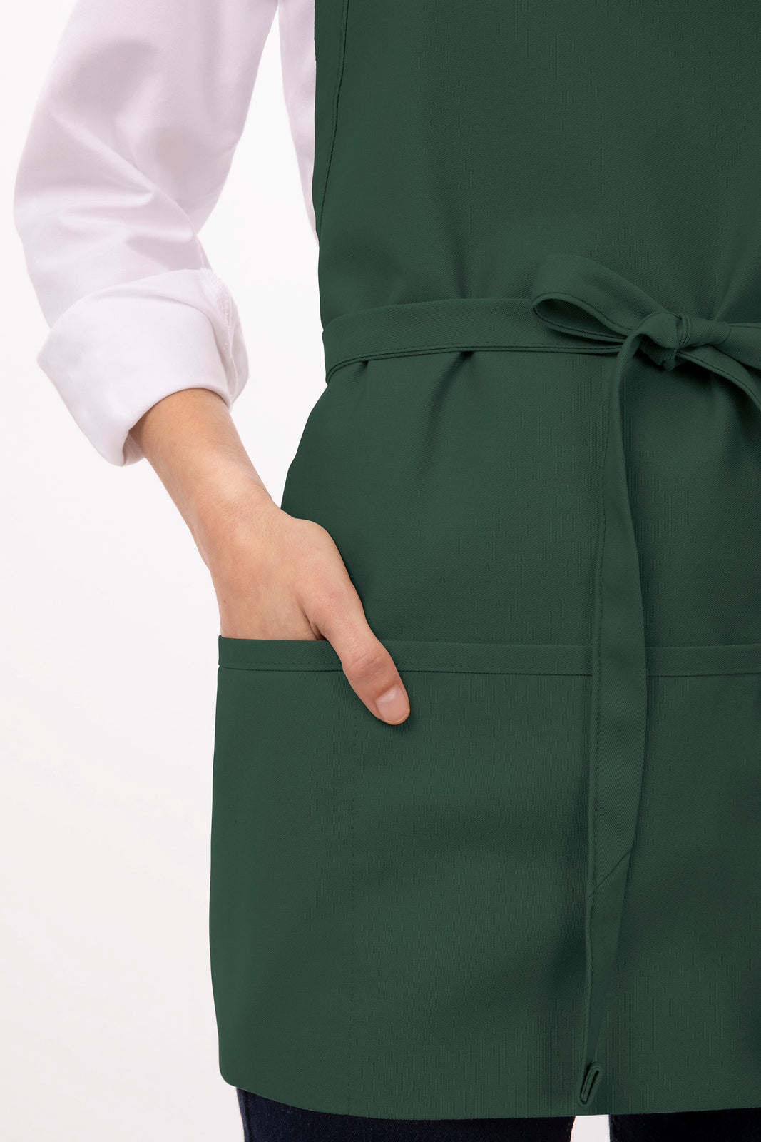 Chef Works Three Pocket Apron - Hunter Green