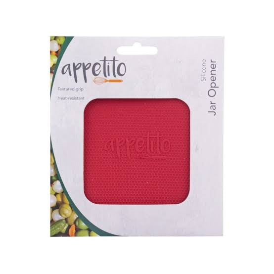 Appetito Silicone Jar Opener - Red