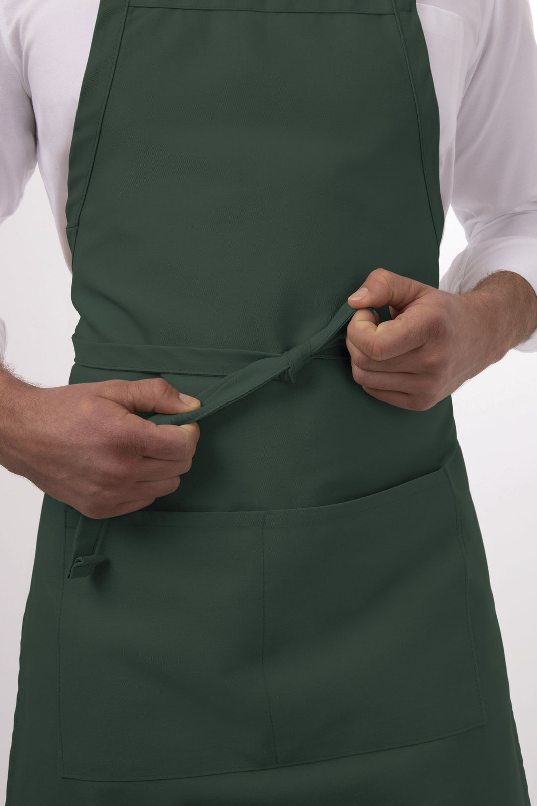 Chef Works Adjustable Bib Apron - Hunter Green