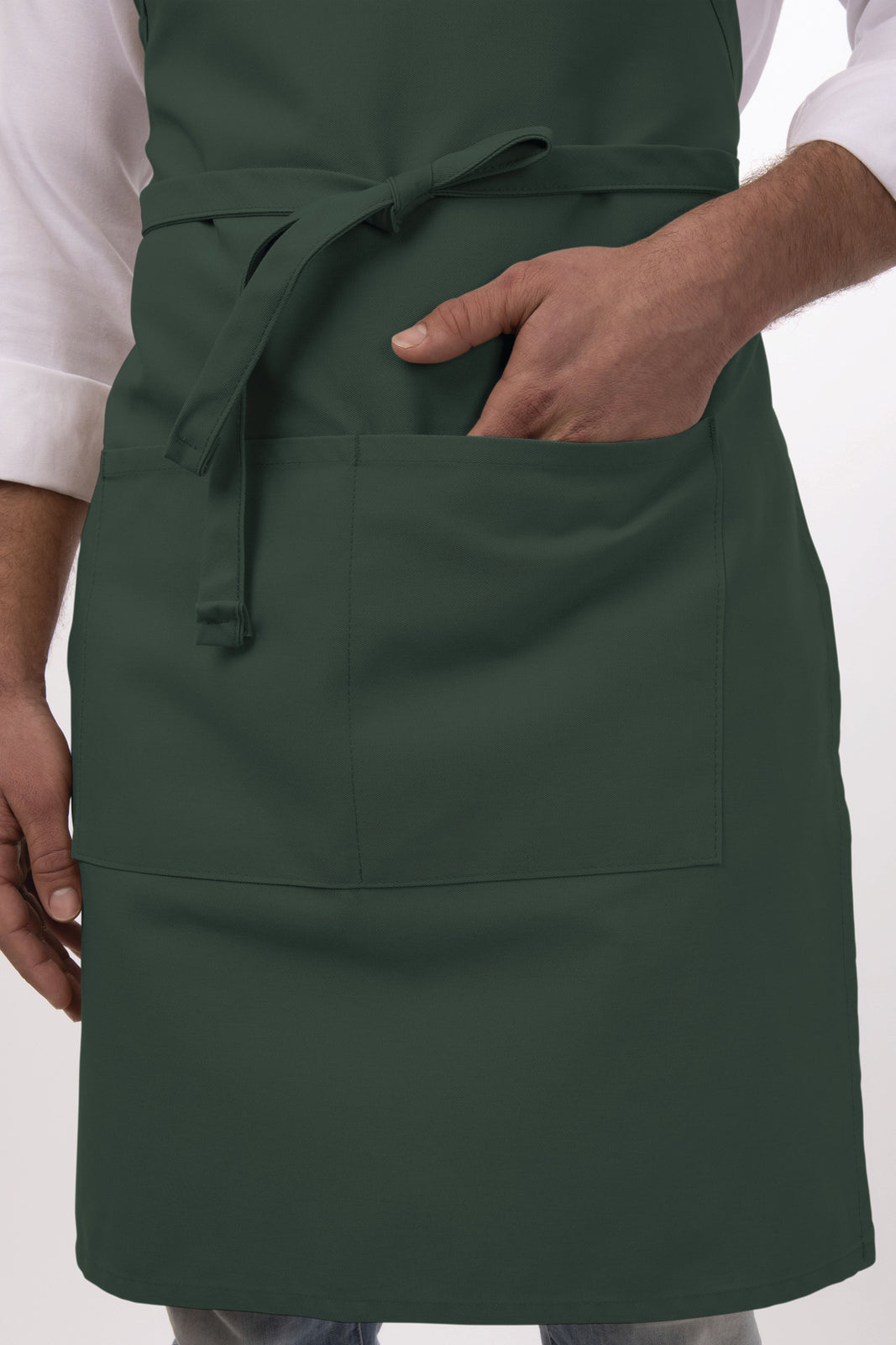 Chef Works Adjustable Bib Apron - Hunter Green