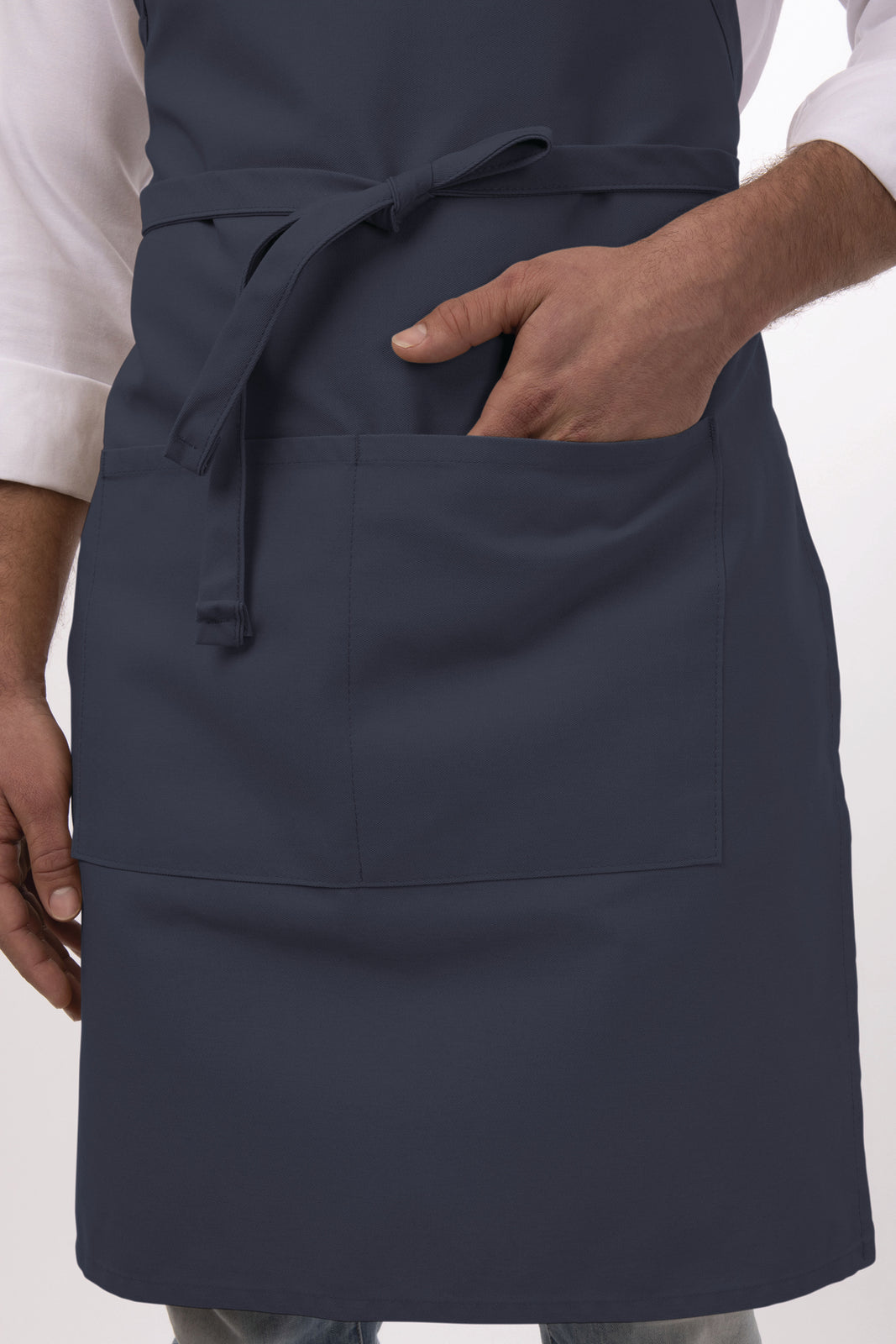 Chef Works Adjustable Bib Apron - Navy