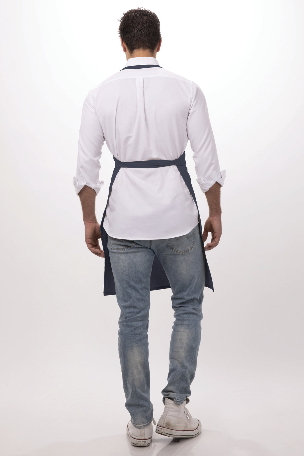 Chef Works Adjustable Bib Apron - Navy