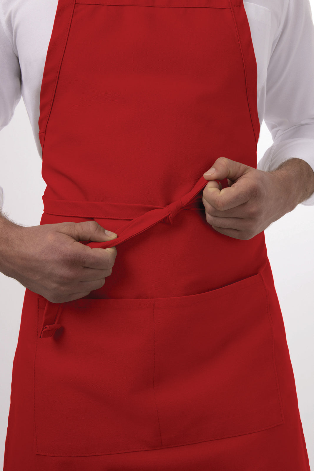 Chef WorksAdjustable  Bib Apron - Red
