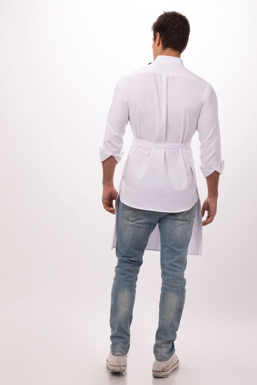 Chef Works Adjustable Bib Apron - White