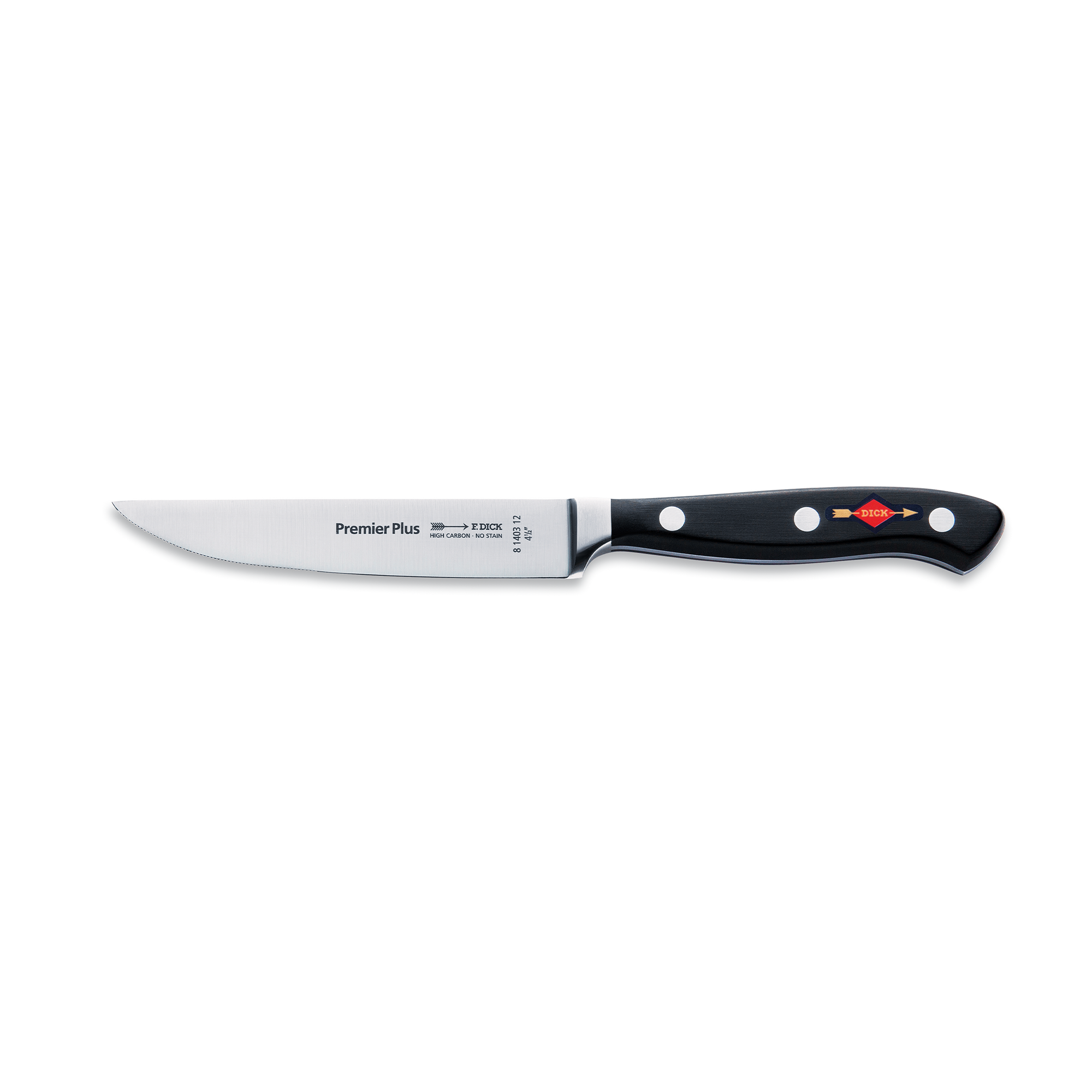 F.Dick Premier Plus Steak Knife, Serrated Edge, Forged, 12cm, C&C/P