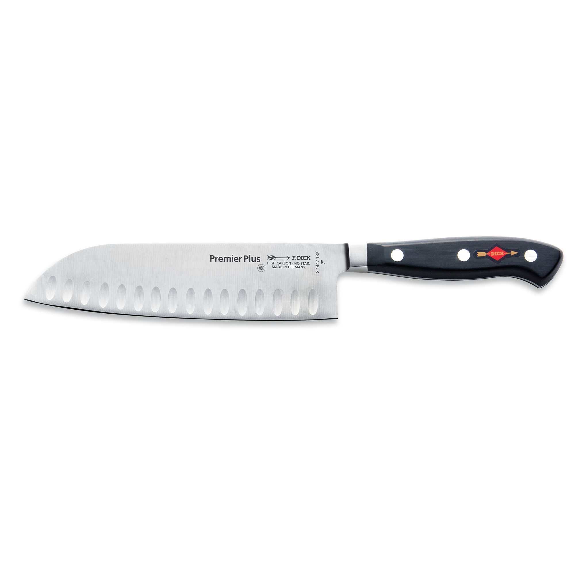 F.Dick Premier Plus Santoku Kullenschliff, 18cm, C&C/P