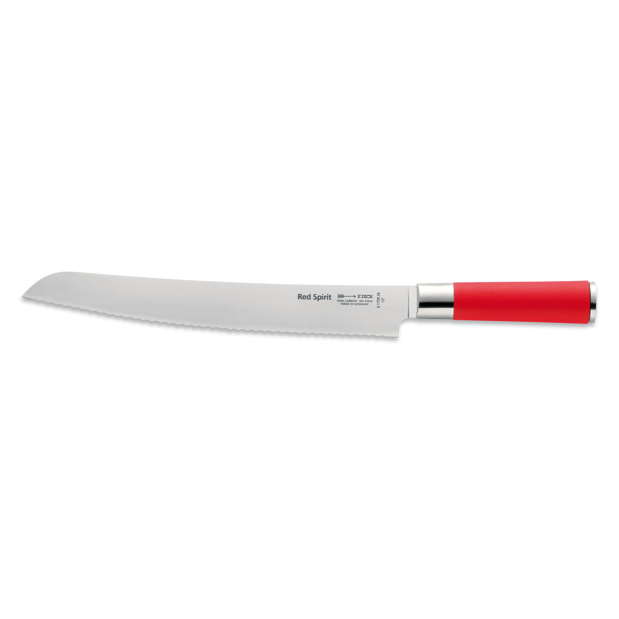 F.Dick Red Spirit Bread Knife, Serrated Edge, 26cm, C&C/P