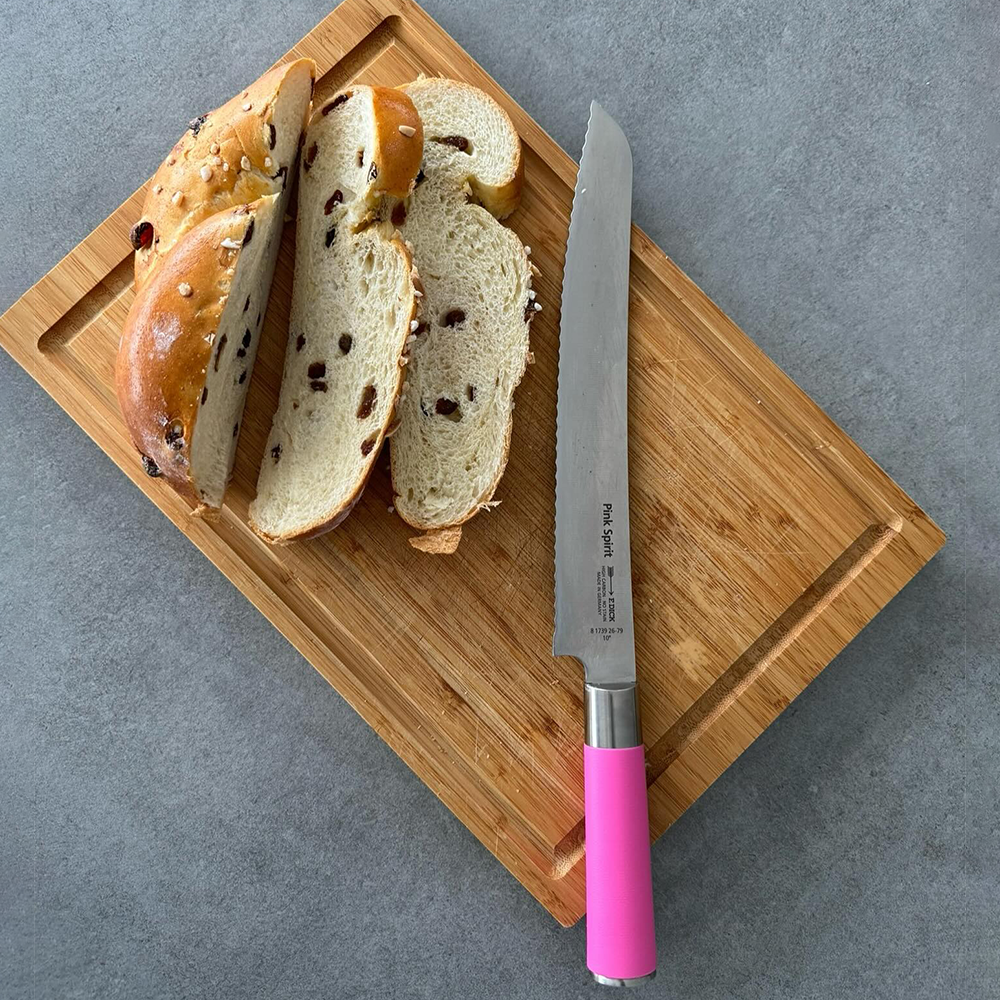 F.Dick Pink Spirit Bread Knife, Serrated Edge, 26cm, C&C/P