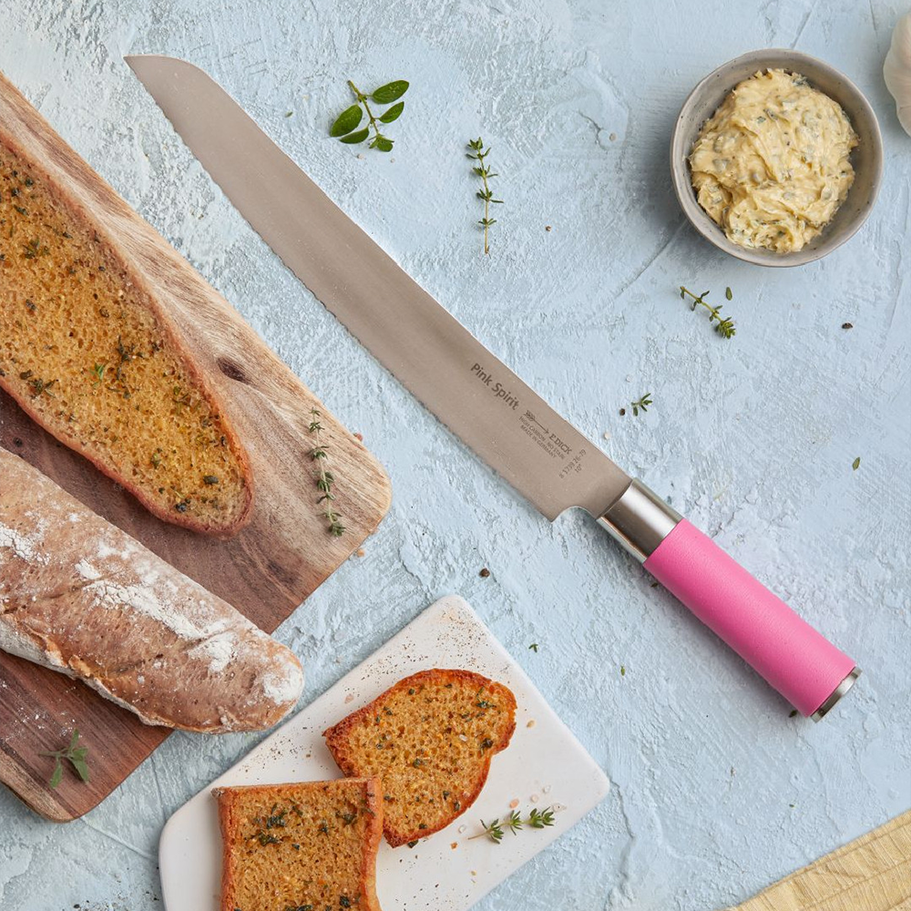 F.Dick Pink Spirit Bread Knife, Serrated Edge, 26cm, C&C/P