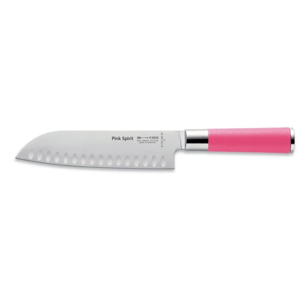 F.Dick Pink Spirit Santoku Kullenschliff, 18cm, C&C/P