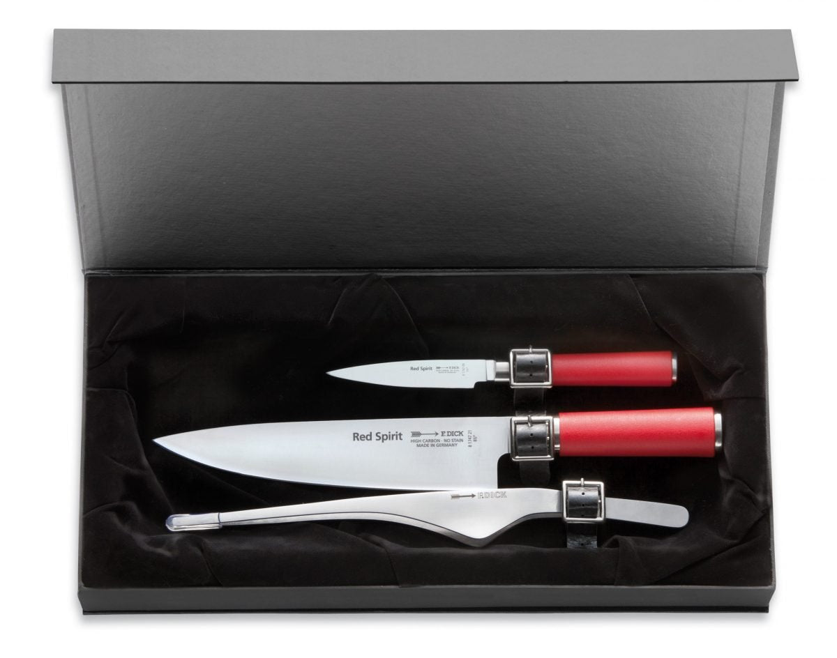 F.Dick Red Spirit Gift Set Knife Set 3pcs