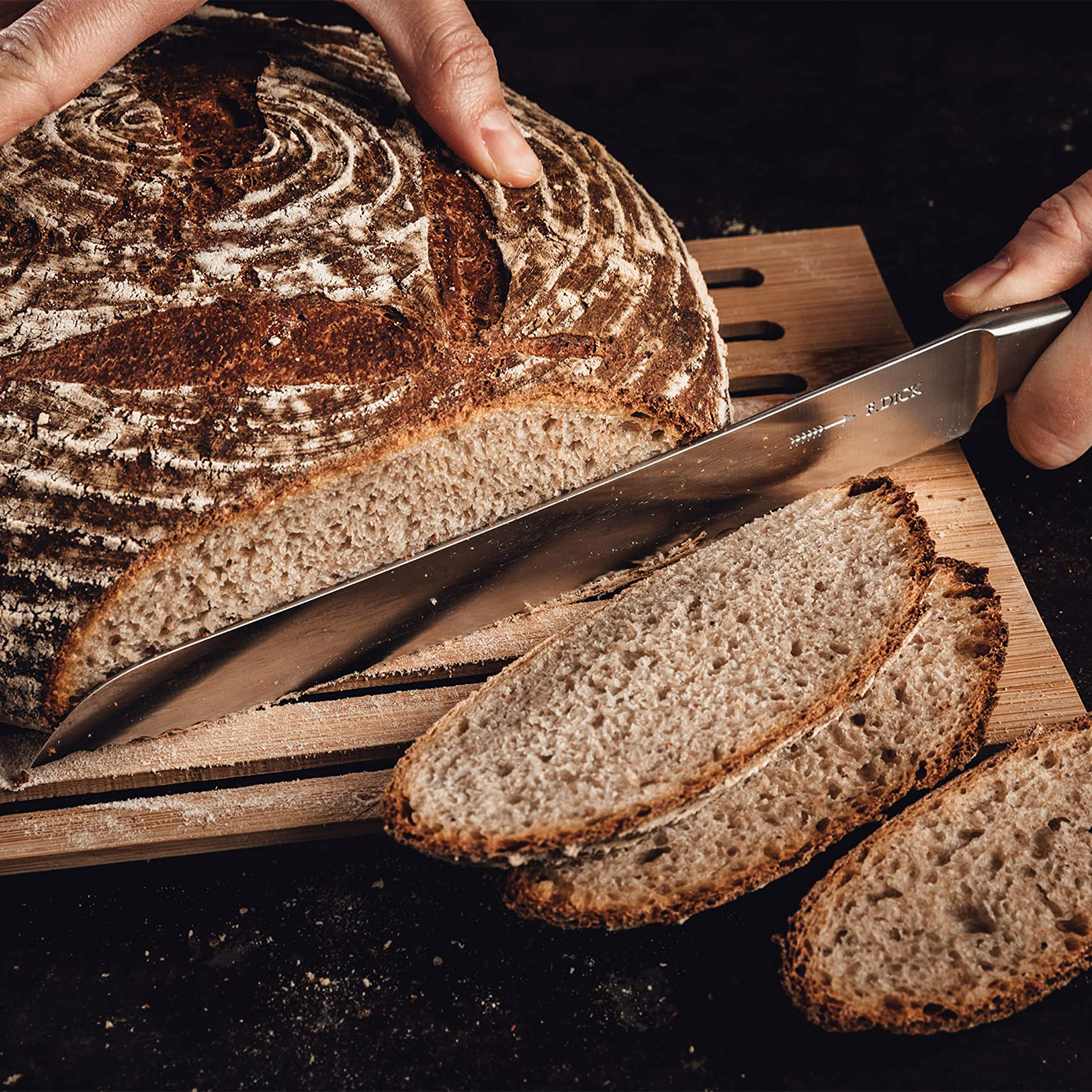 F.Dick 1905 Series Bread Knife, Serrated Edge, 21cm, C&C/P